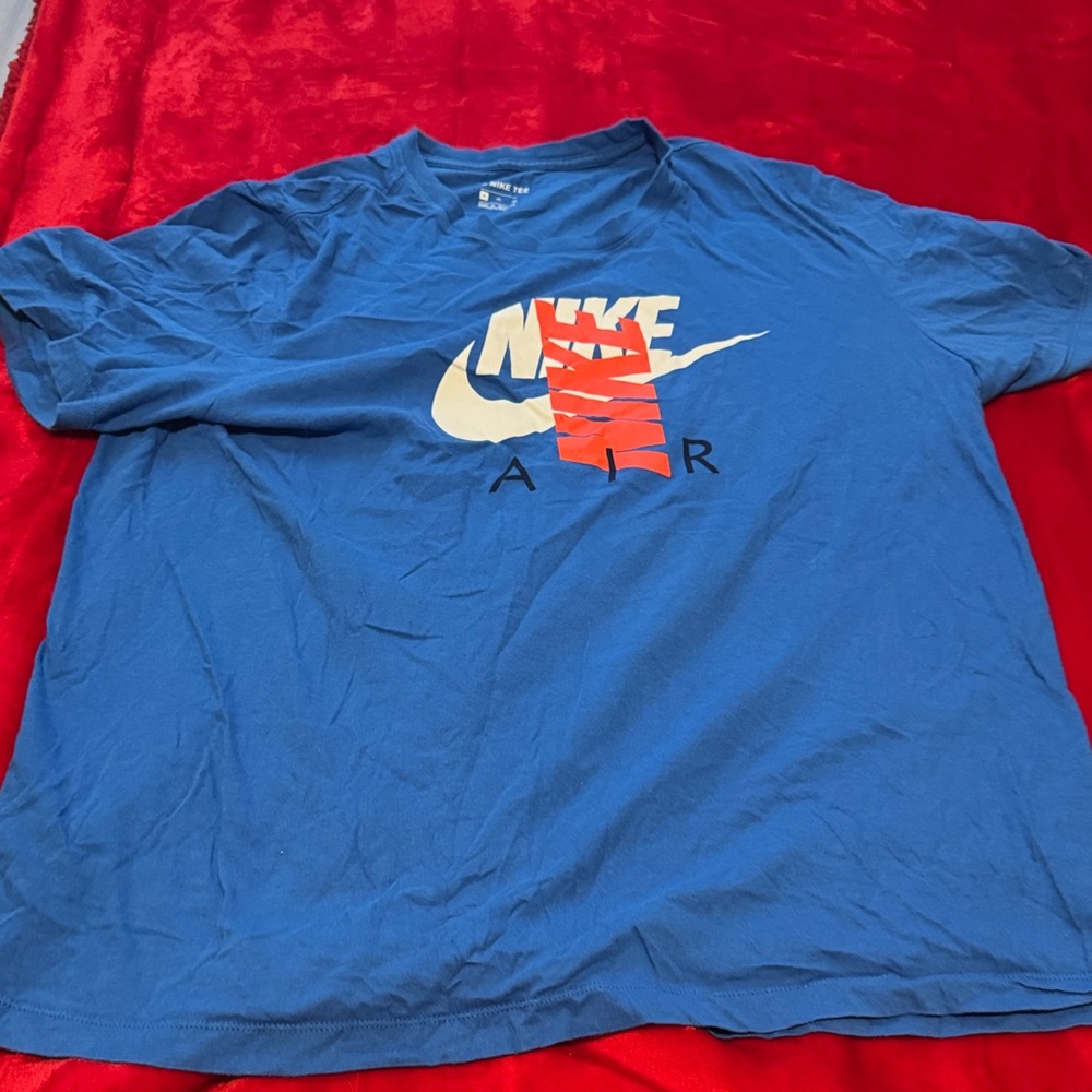 Nike Blue and Red Air T-Shirt